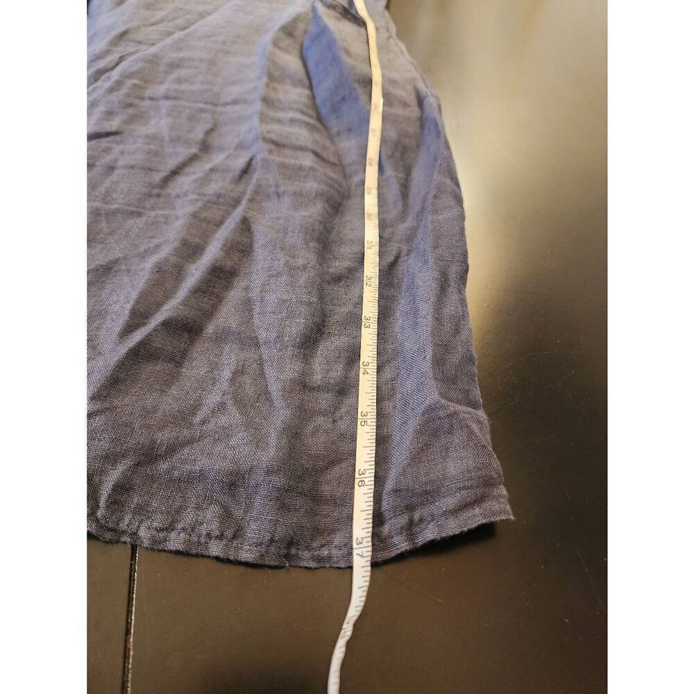 Lina Tomei linen dress size extra small blue - Picture 7 of 8